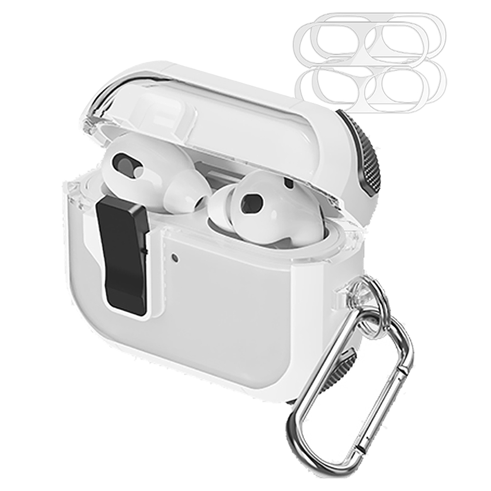 칸탐 에어팟 분실 방지 잠금기능 범퍼락 케이스 + 철가루 방지 스티커 2p 세트 11,550원