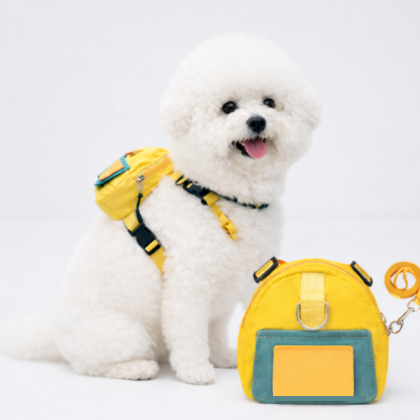 디앤몰 강아지 백팩 하네스 + 리드줄 세트, 오렌지 10,500원