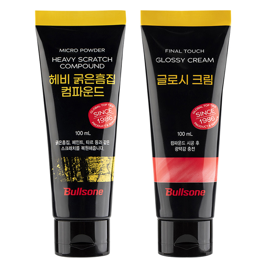 불스원 리페어 광택 헤비 굵은흠집 컴파운드 + 글로시크림 세트, 100ml, 1세트 10,430원
