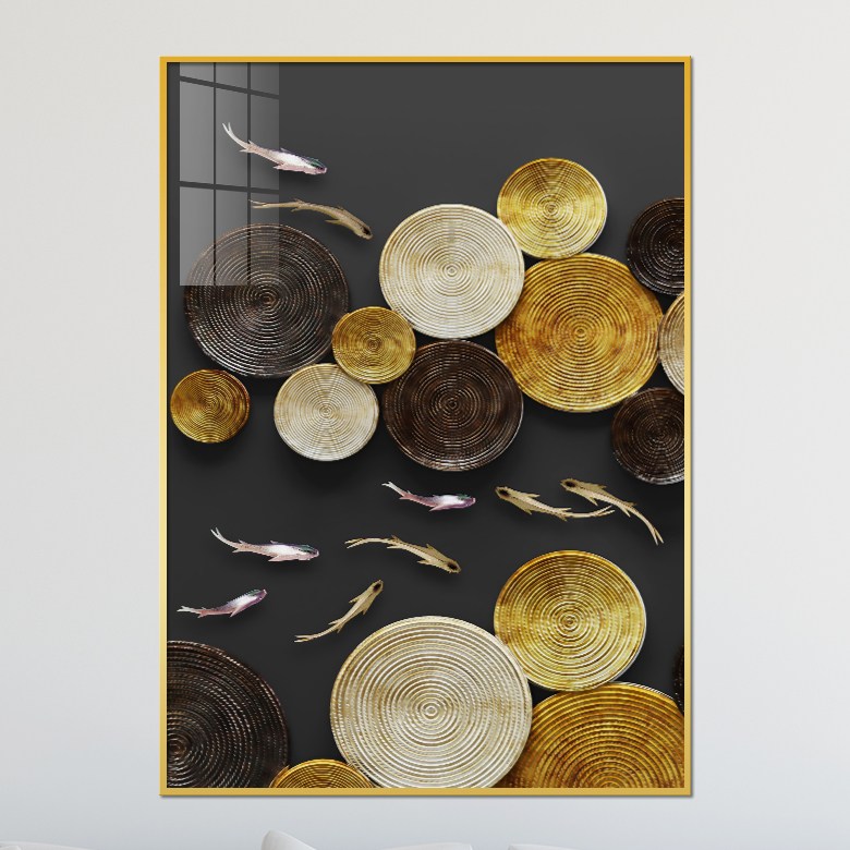 아트블루 풍수에 좋은 그림 황금 잉어 구어도 물고기 액자, 4_구어도_N 67,900원