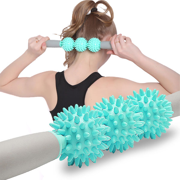 도매창고 지압 롤러 3구 마사지 스틱 요가 마사지봉 안마봉 뭉친근육 셀프 2,400원