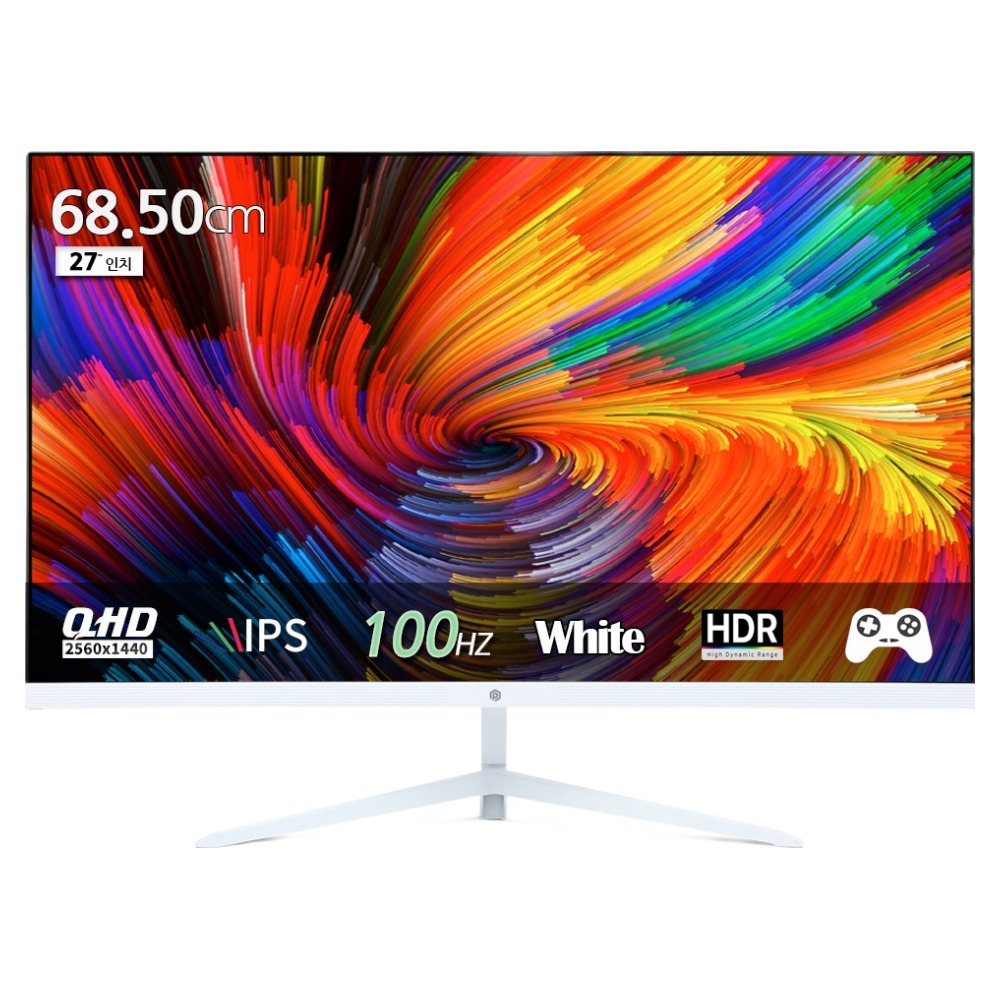 픽셀아트 QHD IPS 100Hz 모니터 화이트, 68cm, PAQ2710W(일반) 154,000원