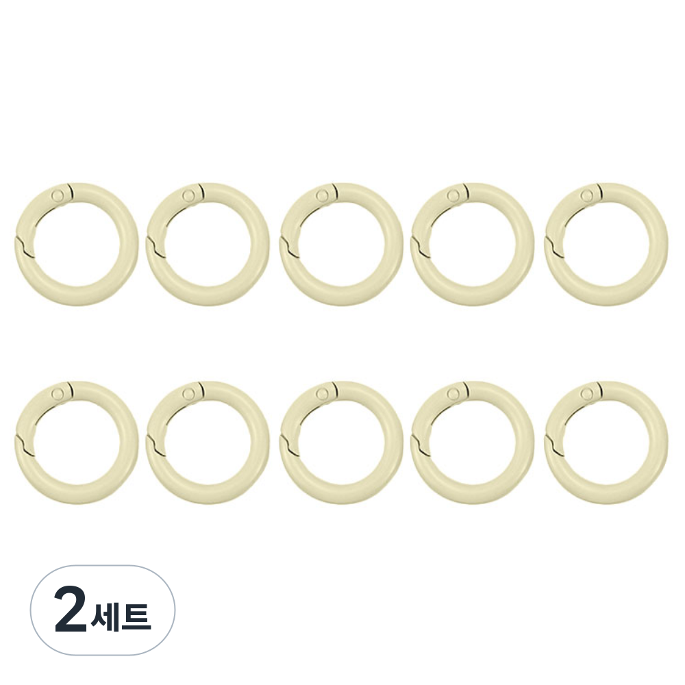 컬러오링 외경20mm 내경13mm 고리 오링 오픈형O링, 2세트, 베이지10개 15,890원