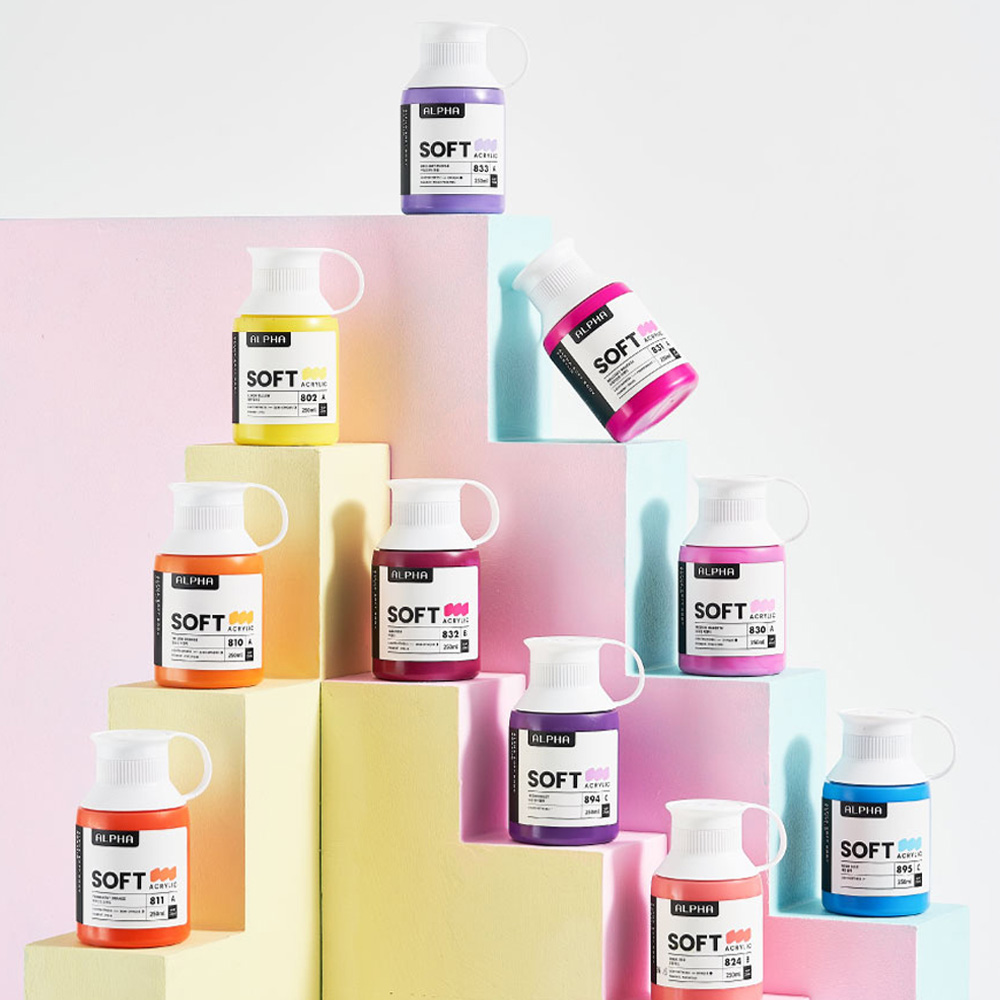알파 소프트바디 아크릴물감 250ml A시리즈 낱색 1개 (36color), 854 7,700원