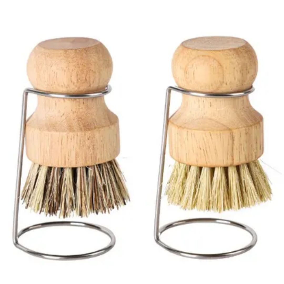 플랜메이 친환경 나무 세척솔 건조대 사이잘삼+코코넛 2종 세트, 1개, 우드 8,990원