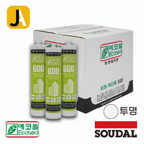 수달 동양실리콘 외장 외부용 렉산용 실리콘 투명 박스 25개입 외벽 판넬 에코씰600 67,900원