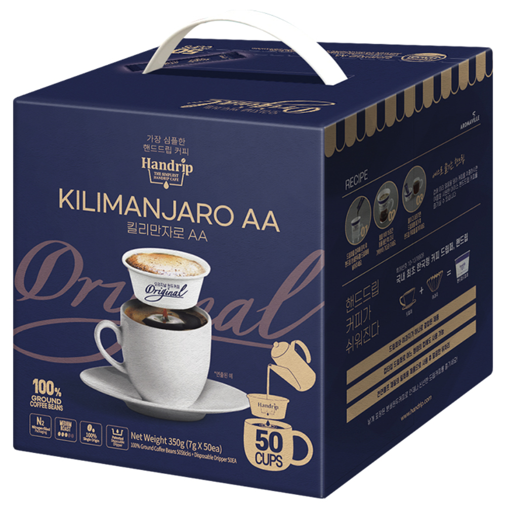 핸드립 킬리만자로 AA 드립백 커피, 7g, 50개입, 1개 28,300원