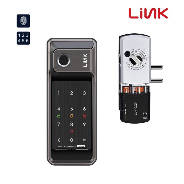 (유니코하이테크) 셀프설치 LS-500F 지문인식 샷시문 디지털도어락 도어록 샤시문번호키 107,000원