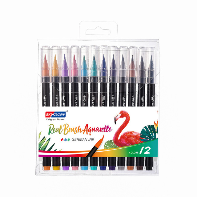 스카이글로리 수용성 컬러 브러쉬펜 5,190원