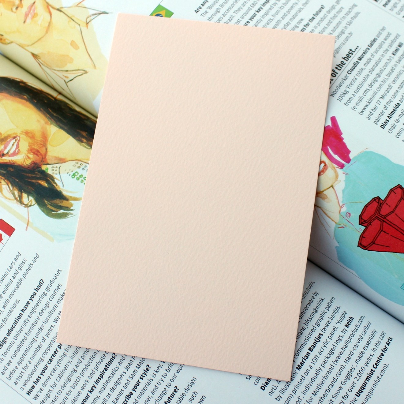 페이퍼포레스트 컬러 무지엽서 캘리그라피 20개, 04.연분홍(20매입), 1개 2,950원