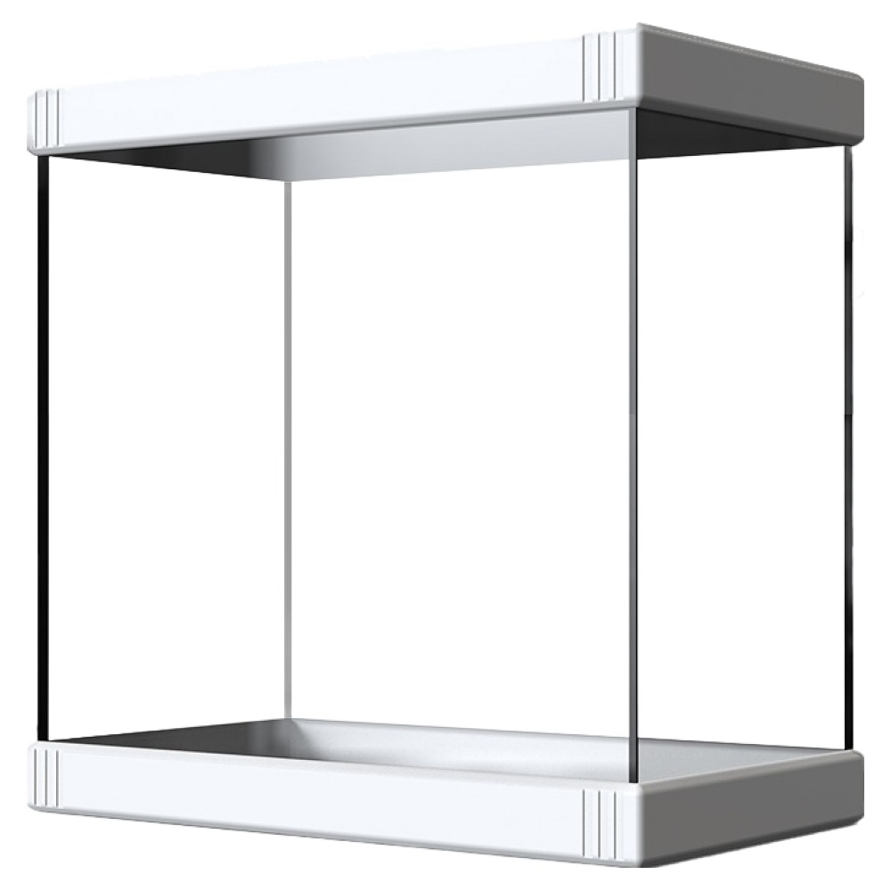 아쿠아테라 콘페티 컬러엣지 슬림와이드 전면큐브 수조어항 아크릴커버 세트 CJ-Q320P, 투명(어항), 화이트(프레임), 1세트 23,800원