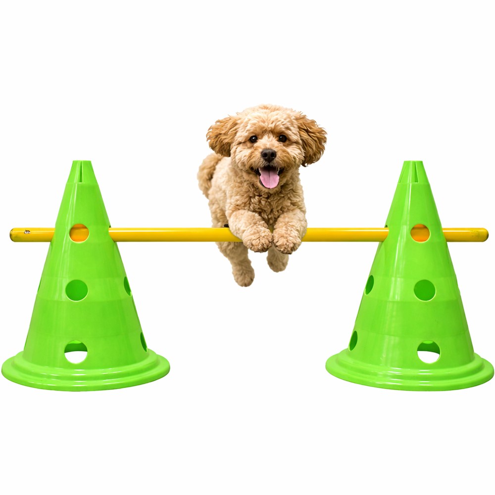 로로포우 강아지 어질리티 원형 허들콘, 1세트, 초록 허들콘 18,000원