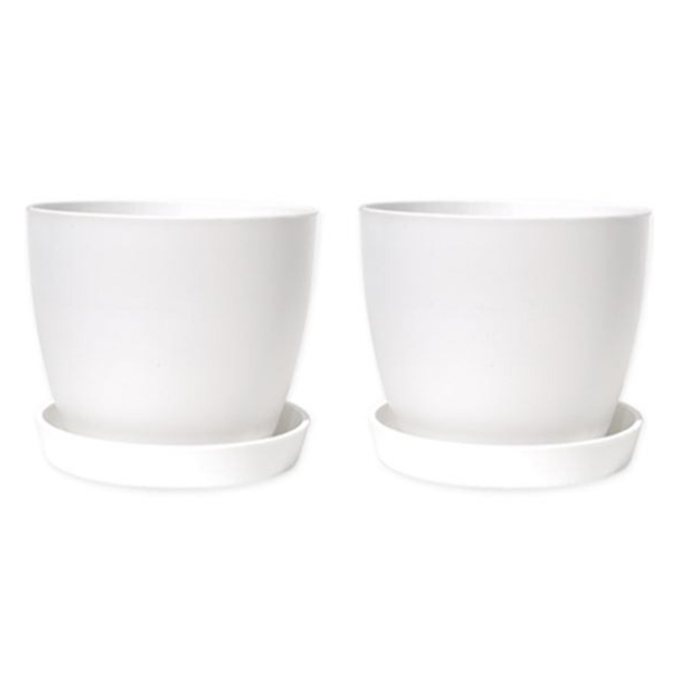 플라팜 분갈이형 원형화분, 화이트, 2개 7,720원