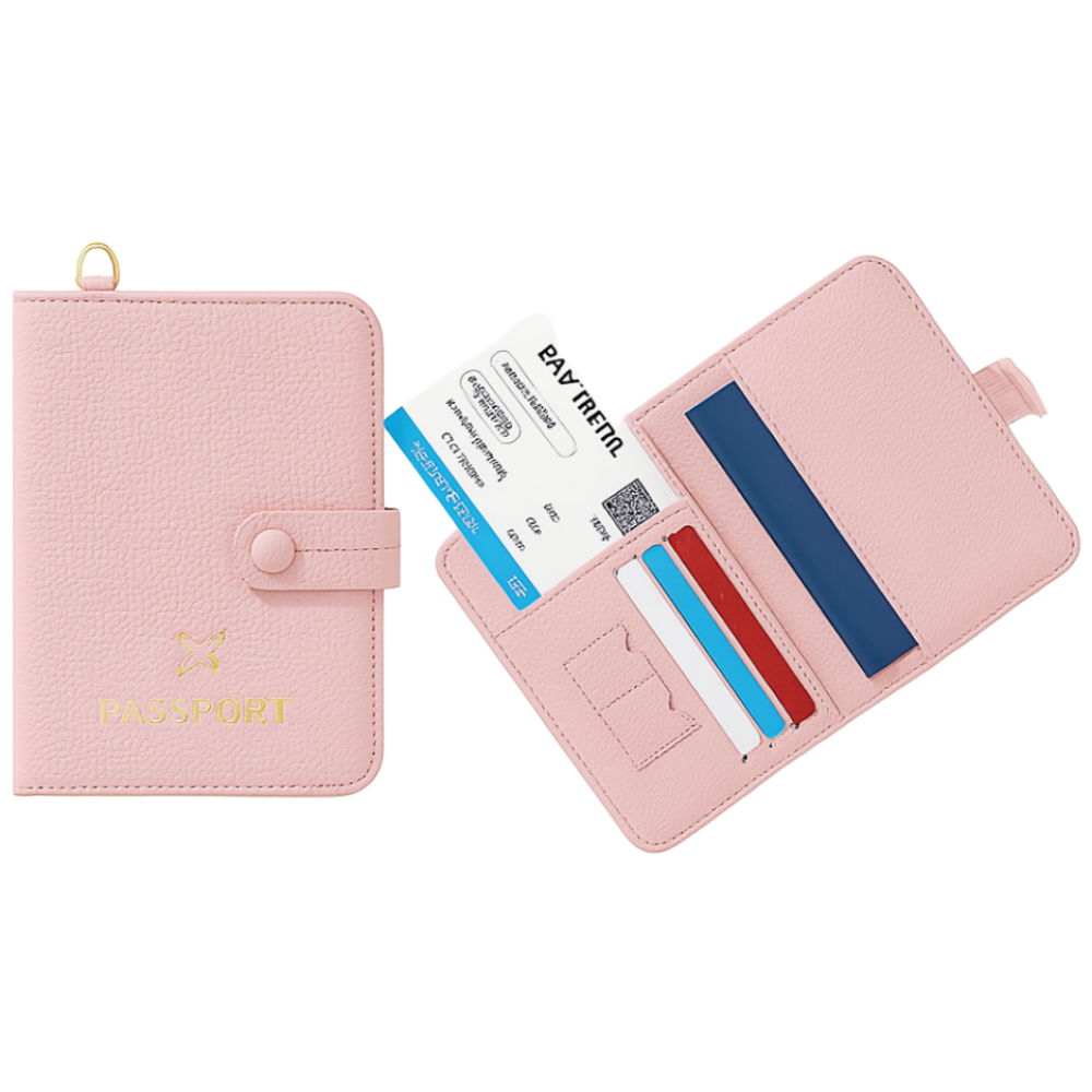 예삐박스 RFID 차단 목걸이형 여권 케이스 커플 가족 12,500원