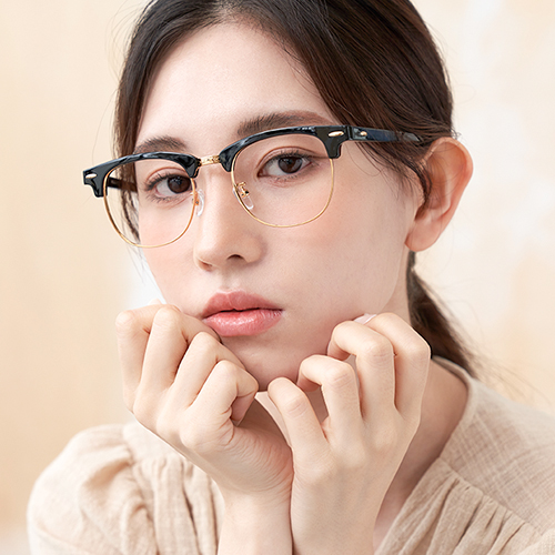 룩스토어 스퀘어 하금테 안경 39,000원