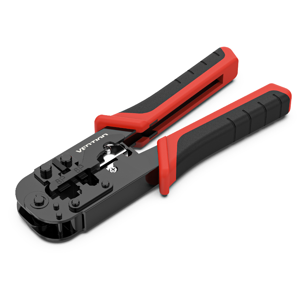 벤션 6P 8P 랜선 탈피 커팅 압착 멀티펑션 랜툴 KEDB0, 블랙 + 레드, 1개, 185mm 24,750원
