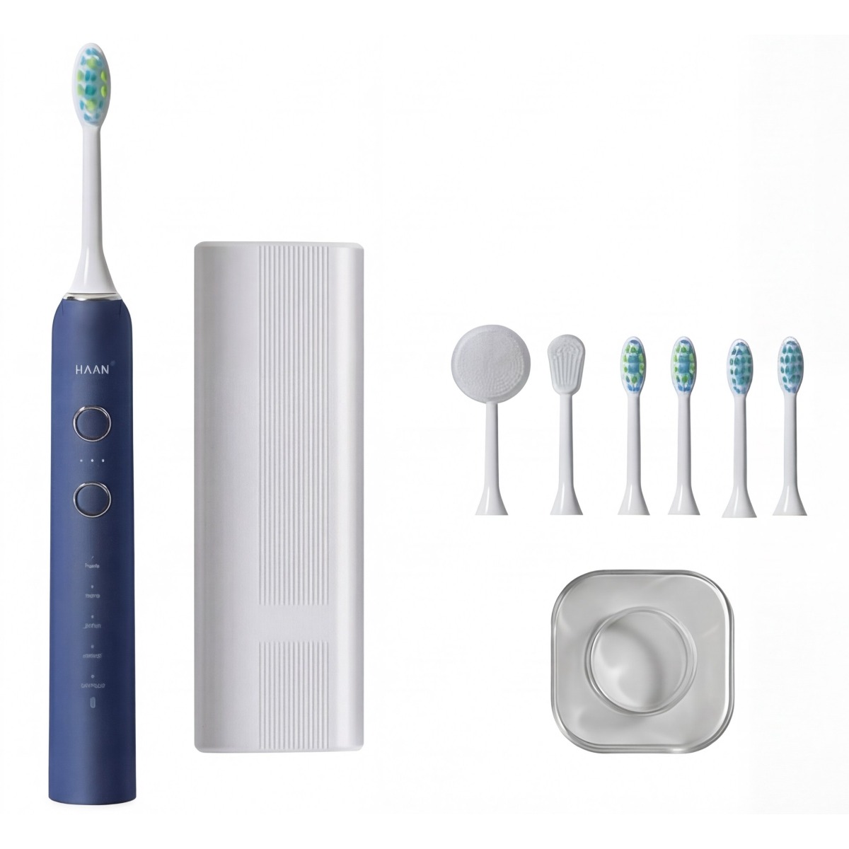 한경희 무선 음파 전동칫솔 5단모드 완전방수 칫솔모 4p 페이스 혀클리너 휴대용 케이스 세트, (클린네이비,클린네이비), 1개, 패밀리/커플세트 99,700원