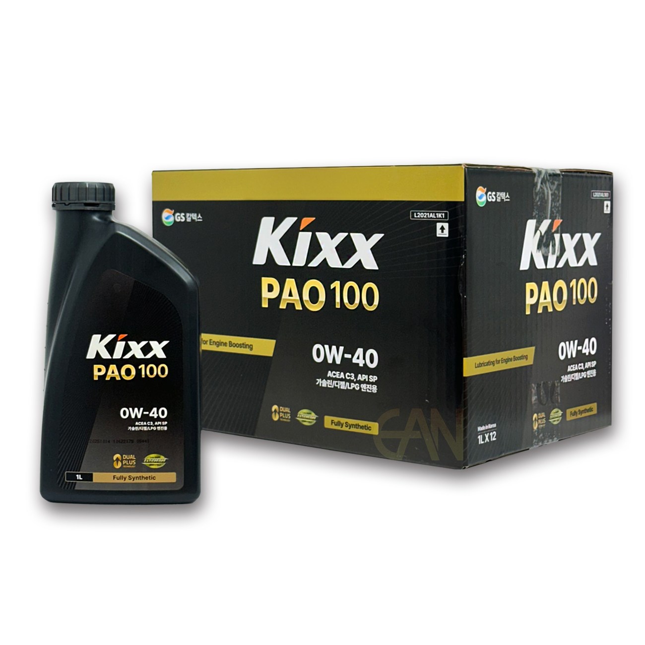 킥스파오 KIXX PAO 100 SP 0W40 (구 PAO1) 합성 가솔린 디젤 LPG 엔진오일, 1L, 0w40, 5개 112,500원