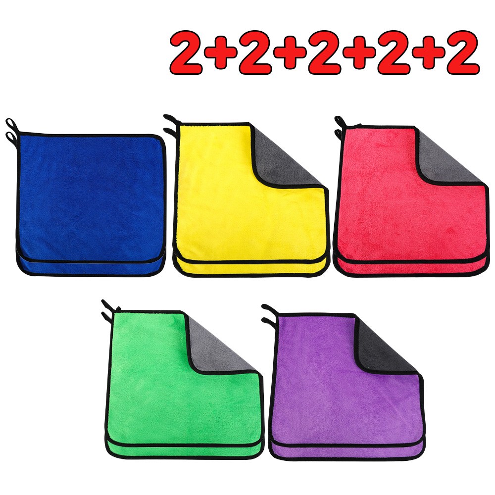 세차타월 세차용 타월과 차량 청소용 천은 얼룩을 남기지 않으며 세차타올 양면으로 도톰한 산호 양털 소재로 제작되었습니다 14,390원