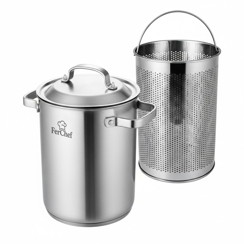 페르쉐프 인덕션 스테인리스 멀티팟 실버 4.3L 21,720원