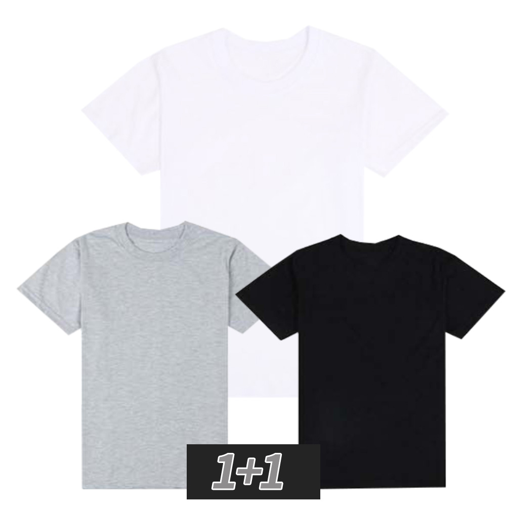 미소어패럴 국내제작 남녀공용 30수 무지 단색 기본 라운드 반팔 티셔츠 2장=1세트(1+1)  5XL까지 12,900원