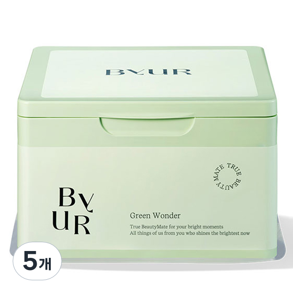 바이유어 그린원더 데일리 아쿠아 세럼 마스크 310g, 5개, 30개입 84,000원