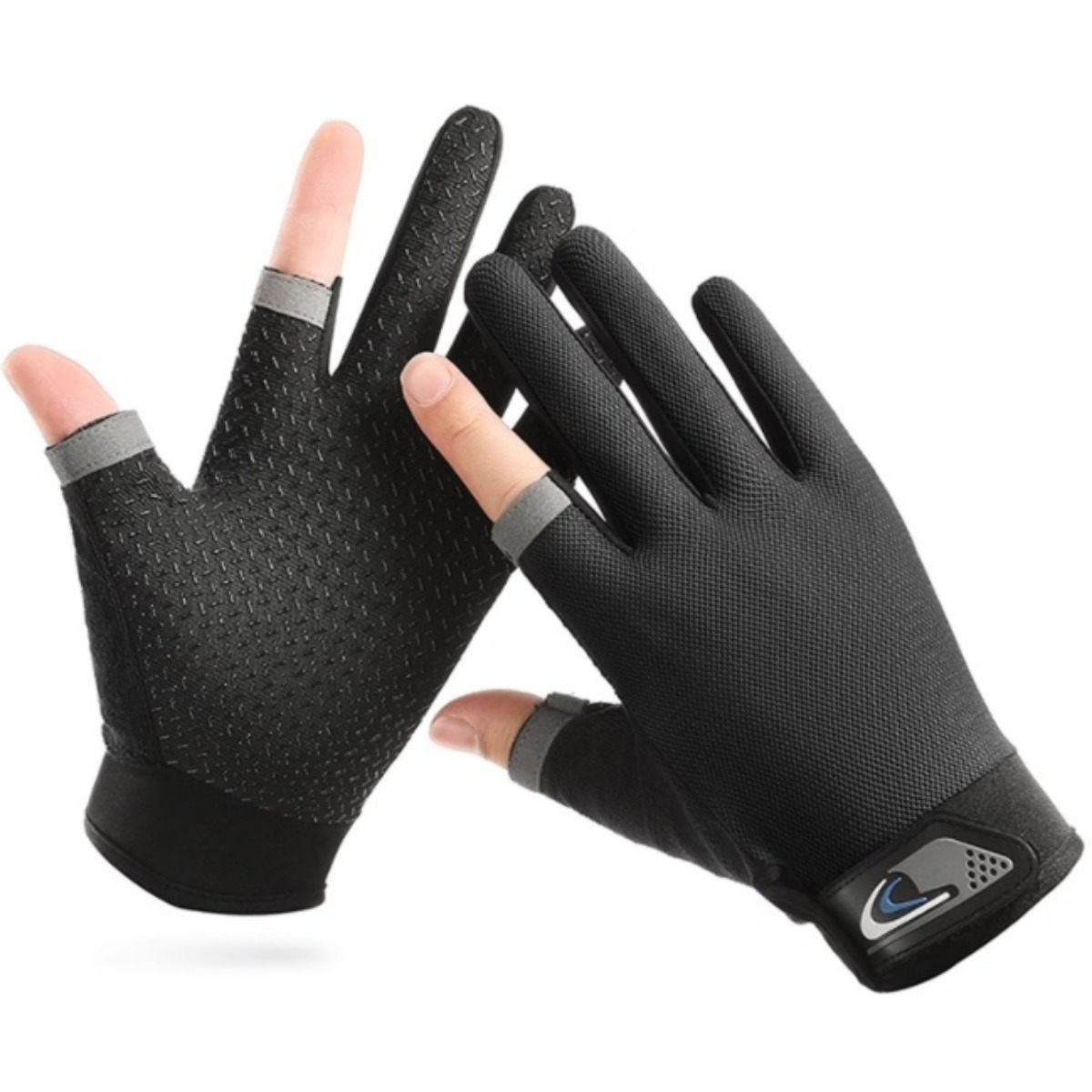 시그무드 스마트폰 터치 오토바이 장갑 1+1, 블랙+블랙 11,900원