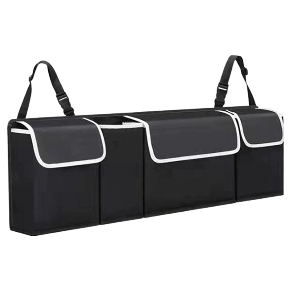 코히모 차량용 옥스퍼드 트렁크 걸이형 정리함 포켓 5W0108, 블랙, 현재가 9,900원