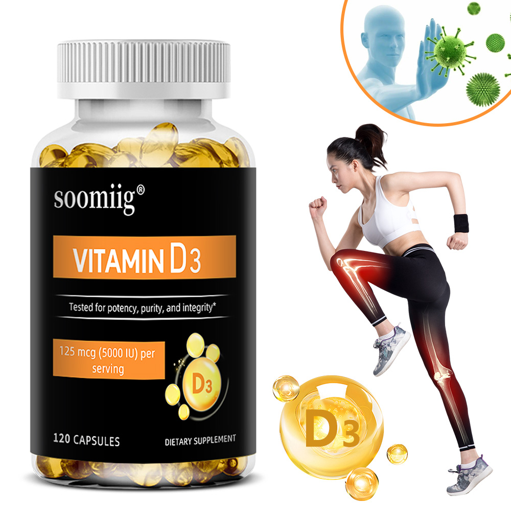 고농도 비타민 D3 5000IU, 뼈와 면역건강 지원, 근육건강기능 증진, 글루텐 프리, non-GMO 22,950원