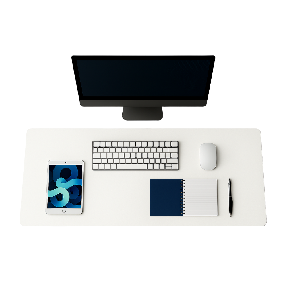 원그리드 가죽 데스크매트 책상 논슬립 와이드 대형 마우스 방수 장패드, 아이보리 10,900원