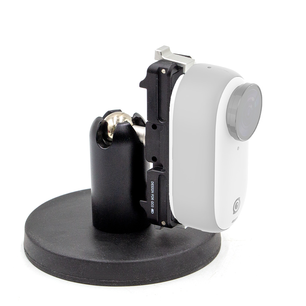 인스타360 GO3S GO3 호환 마그네틱 퀵릴리즈 마운트 베이스 2날 프롱 1/4 나사 자석 탈착, 1개, 단품 24,900원
