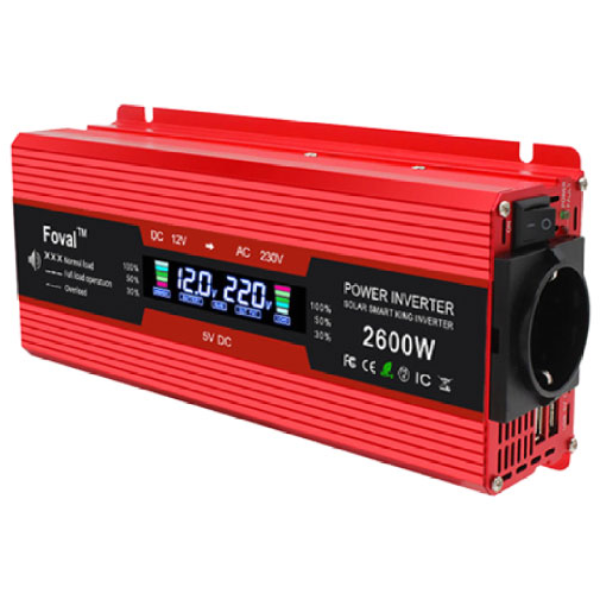 루앤 차량용 LCD 인버터 2600W 유사계단파 220V 60hz 한국형 KC인증, 1개 99,000원