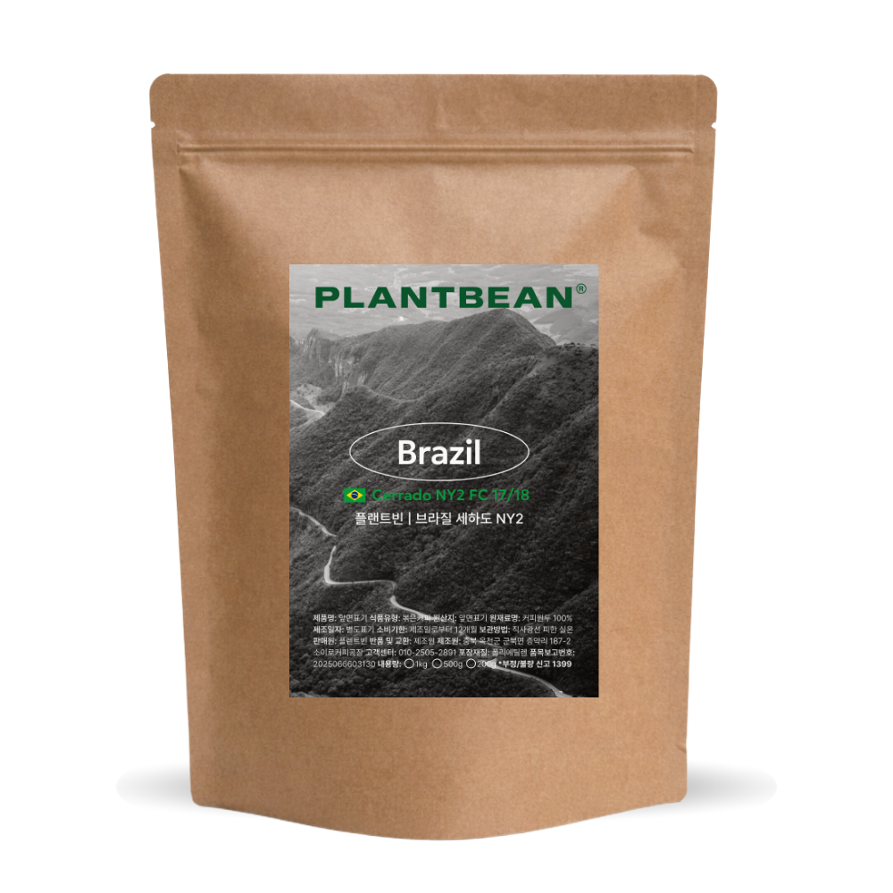 [산미없는] 브라질 세하도 NY2 원두커피 1kg 중강배전 구수 초코 다크, 1개, 500g, 모카포트(중간~고움) 15,500원