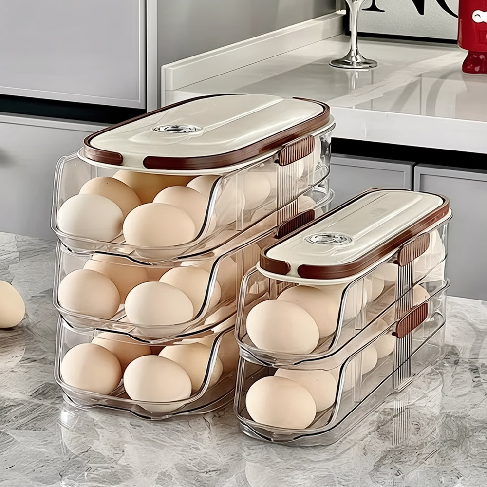 헬로제인 슬라이딩 계란 정리함 보관함 트레이, 투명, 1개 15,900원