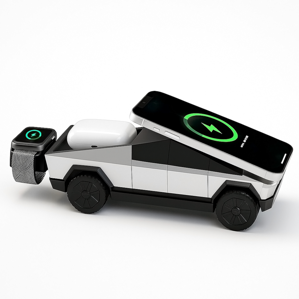 햅시 맥세이프 사이버독 3in1 Qi2 무선충전기 갤럭시 애플워치 올인원, 1개, 실버 55,000원