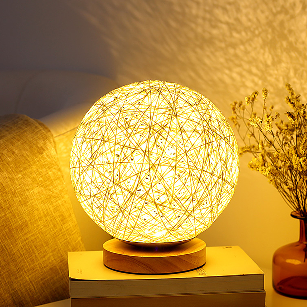 연하 감성 라탄볼 무드등, 혼합색상 11,900원