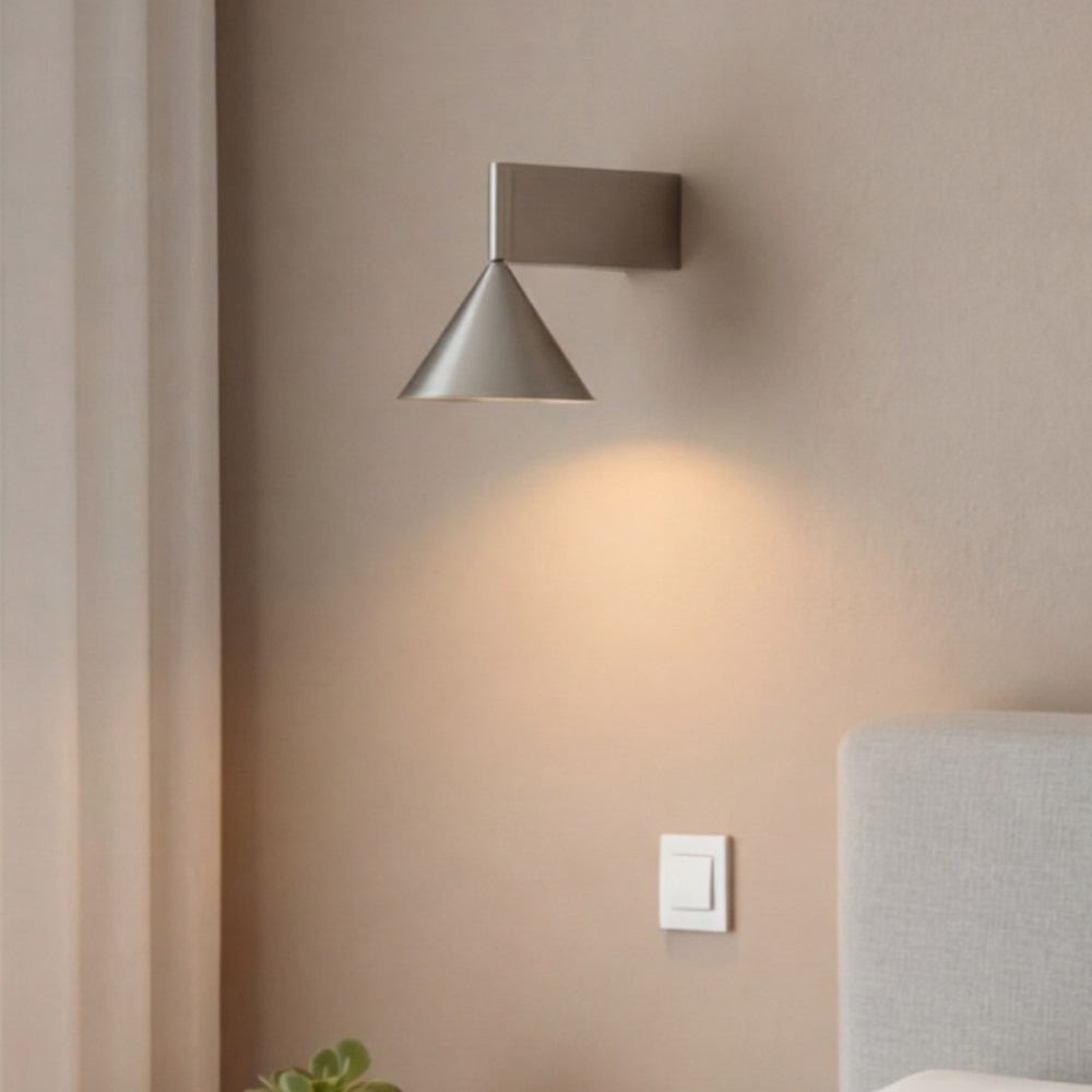 안코 LED 벽등 5W 모던 카페 벽부등 벽조명, 무광니켈 노란빛 3000K 75,000원