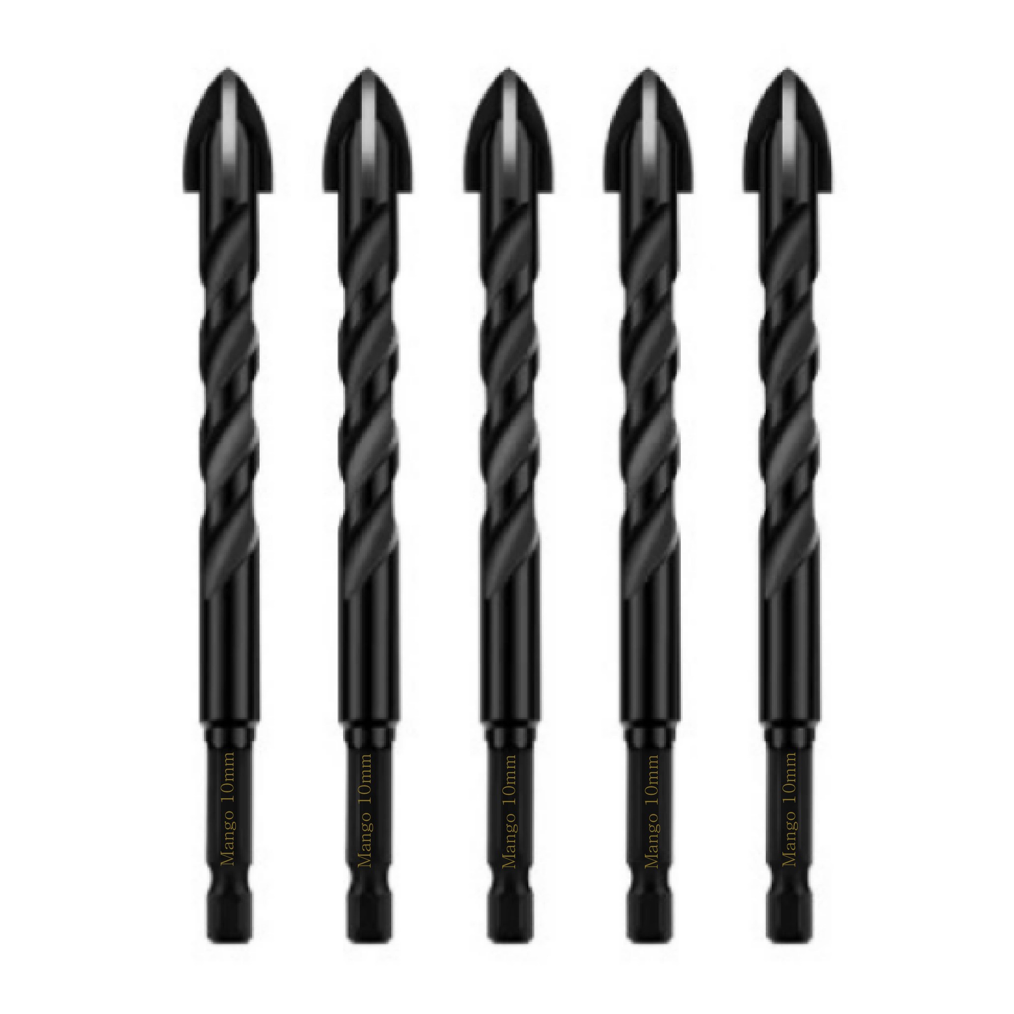 플로메리아 고강도 화살촉 만능 드릴비트 10MM 5개입 임팩드릴 호환 멀티타공 대리석 아트월 포세린 타일 콘크리트 유리 십자 욕실시공 칼블록작업 33,900원