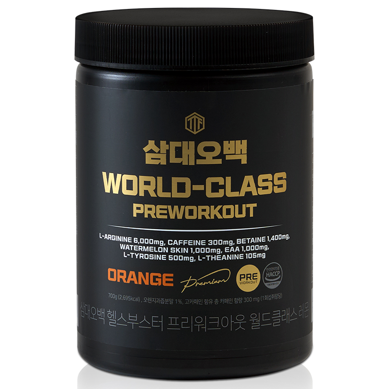 삼대오백 프리워크아웃 월드클래스 헬스부스터 분말 오렌지, 700g, 1개 59,900원