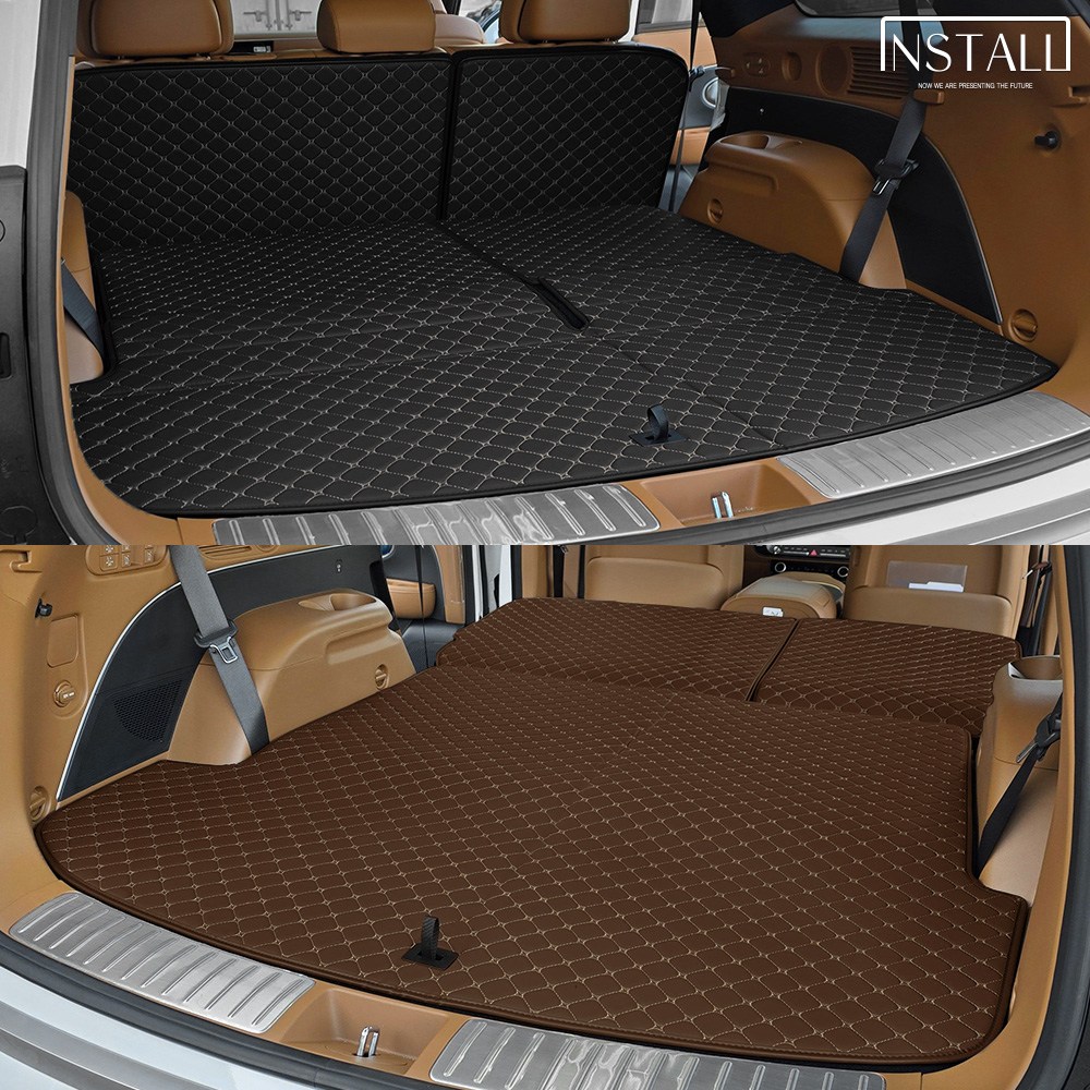 디 올뉴 팰리세이드 (2025) 프리미엄 퀄팅 트렁크 매트, 브라운+브라운(실), 가솔린/9인승 79,000원