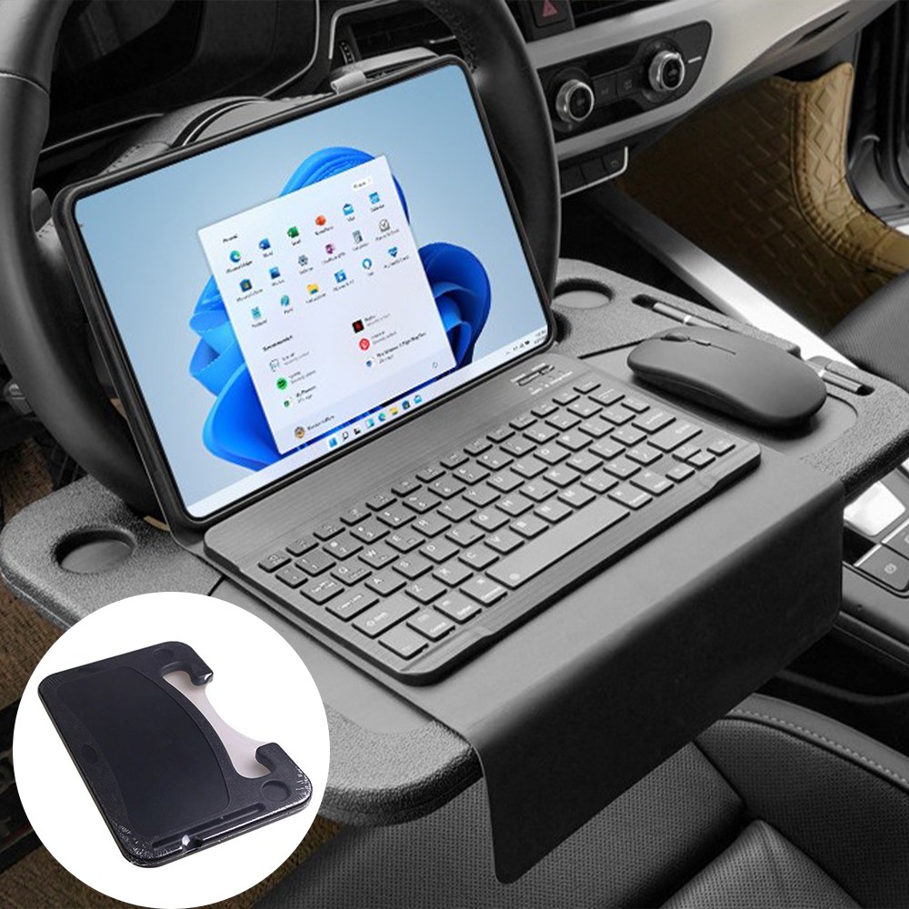 위뜰리에 다용도 차량용 양면 테이블 운전대 트레이, 블랙, 1개 11,100원