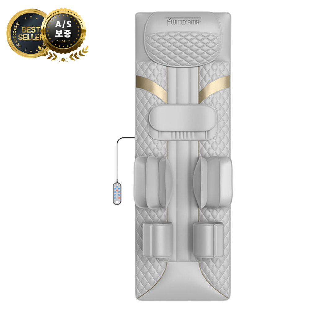 AirThera 프리미엄 전신 안마기 온열안마 안마매트 지압 안마기 전신 마사지매트 부모님선물 온열 마사 공기압형, 실버, 프리미엄 341,000원