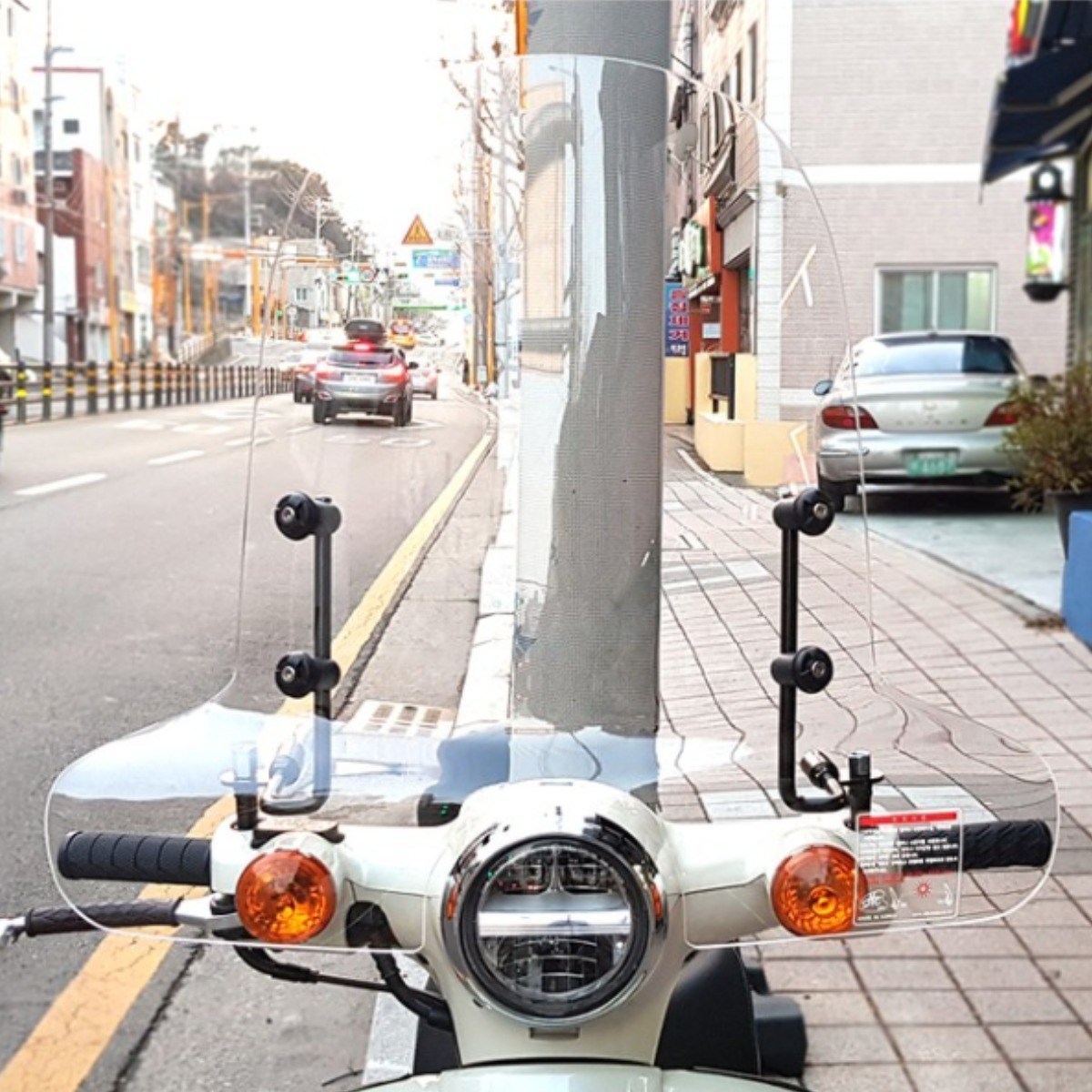 순흥 혼다 슈퍼커브110 2021년-2025년 튜닝 NBC 클리어 윈드스크린, 1개 118,750원