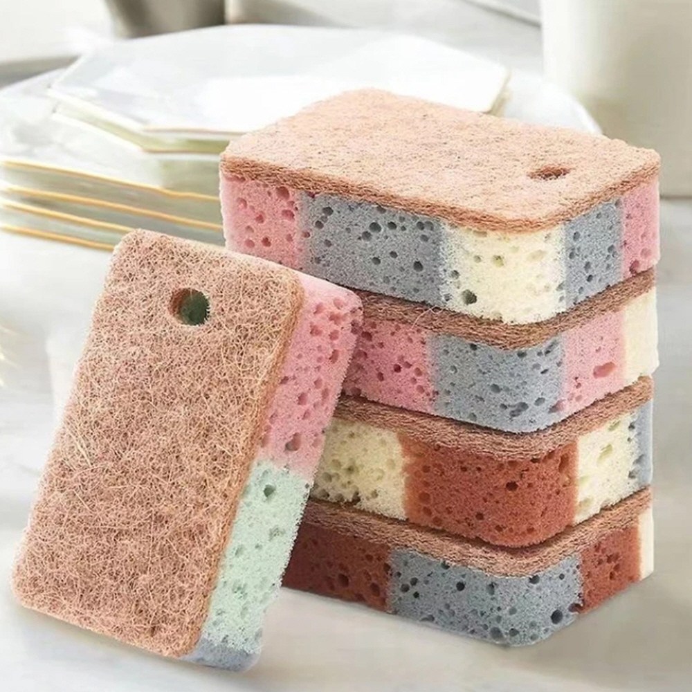 양면 천연 다공 큐브 스펀지 수세미 5개, 1세트, 5개 3,190원
