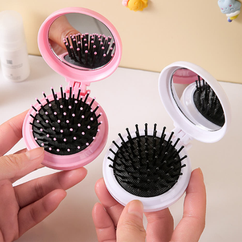 진우 휴대용 미니 거울빗 손거울빗세트 브러쉬 미니빗거울세틑, 1개, 무지개 3,980원