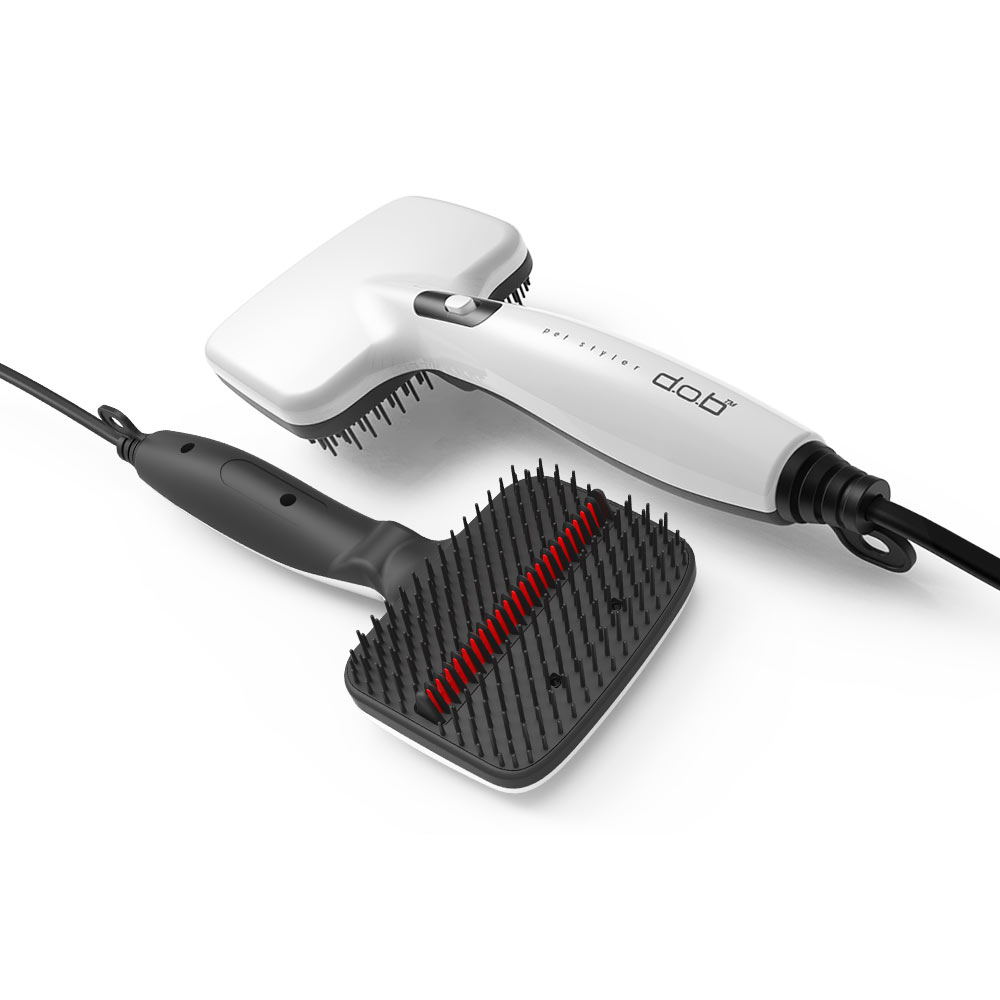 디오비 펫스타일러 강아지 고양이 빗 히팅브러쉬 살균 진드기 피부병 예방, 1개, 화이트 69,000원