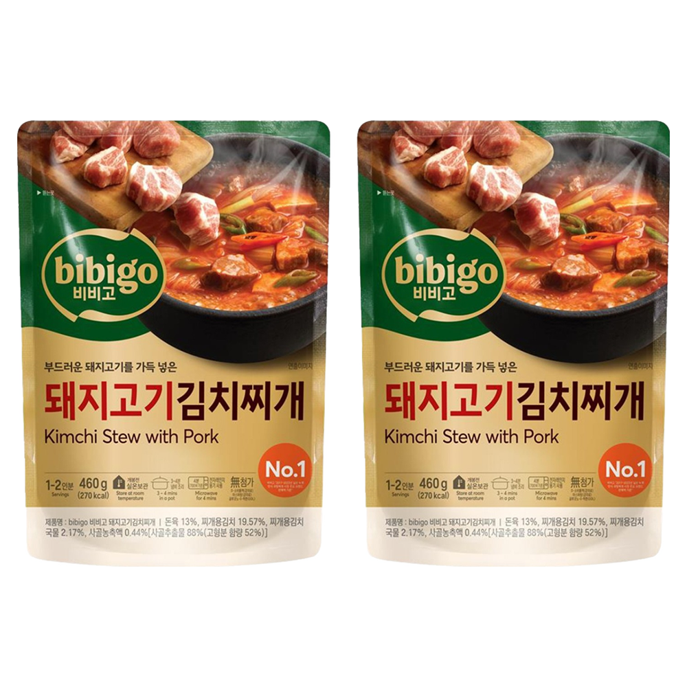 비비고 돼지고기김치찌개, 460g, 2개 8,890원
