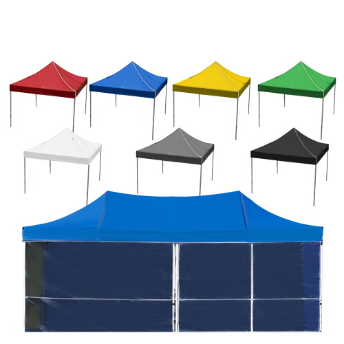 국산 캐노피 천막 접이식 천막+프레임+바람막이(투명) 야외 행사용 그늘막 텐트 옥상 테라스 자바라 포장마차 449,000원