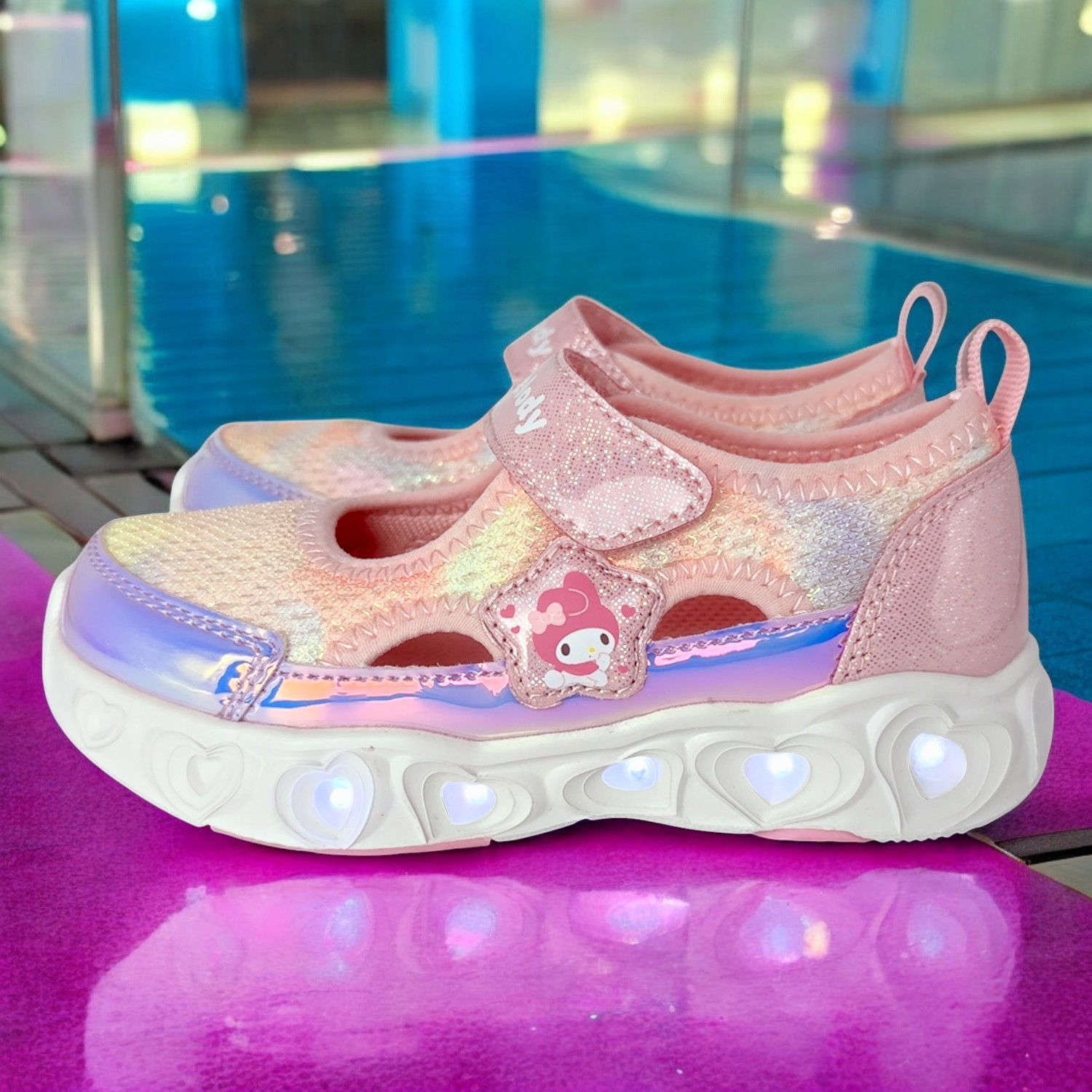 산리오 마이멜로디 픽시 불빛발광 라이팅 운동화 아동화 어린이 유아 키즈 아이 신발 핑크 39,900원
