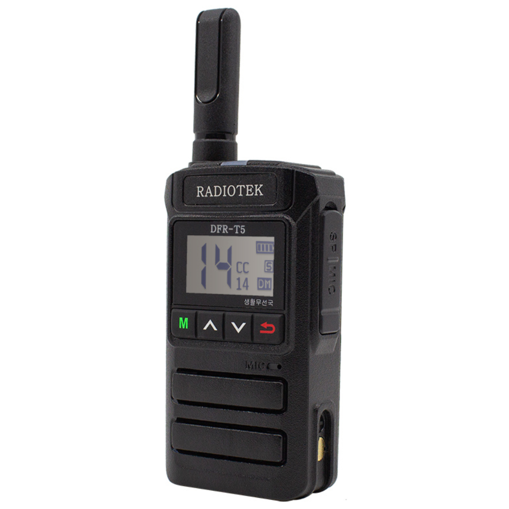 라디오텍 디지털 생활무전기 DFR-T5 1대세트 (DFR-T5), 1개, 무전기 120,000원